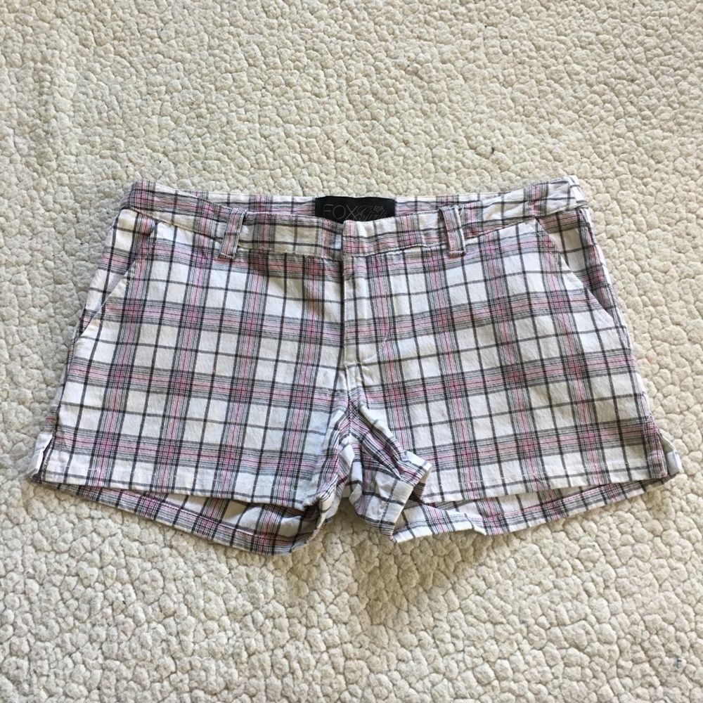 🛍 Fox Low Rise Plaid Shorts 5